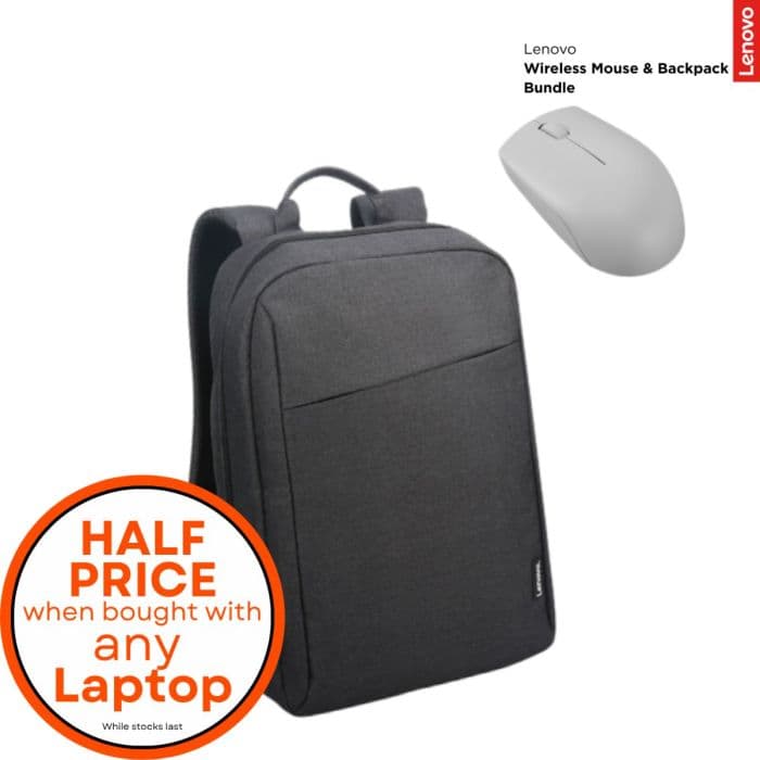 Lenovo SSLNVOBPACKBUN, Wireless Mouse & Backpack Bundle