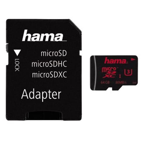 HAMA - MICROSDXC 64GB UHS 100MB/S ADAPTER