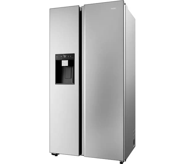 HAIER HSW59F18DIMM American-Style Smart Fridge Freezer - Inox