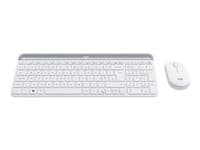 LOGITECH - Slim Wireless Combo MK470 - keyboard and mouse set - QWERTY - UK - off-white Input Device