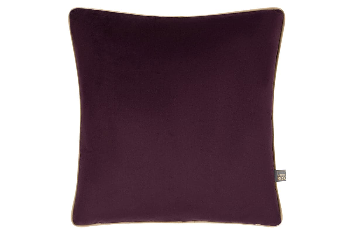 Stella Cushion | Plum Noir/Sand | 58 X 58 cm