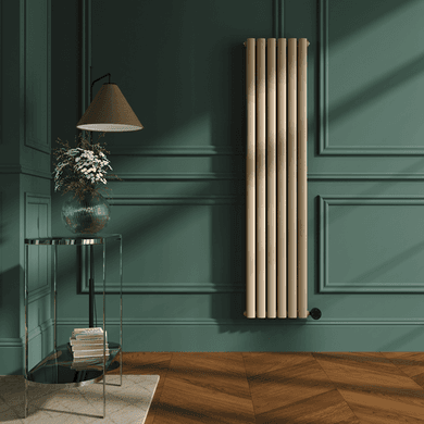 Elk Brown Vertical Smart Electric Radiator with Wi-Fi Thermostat - 1200W - H1600xW354mm - Bathroom Safe
