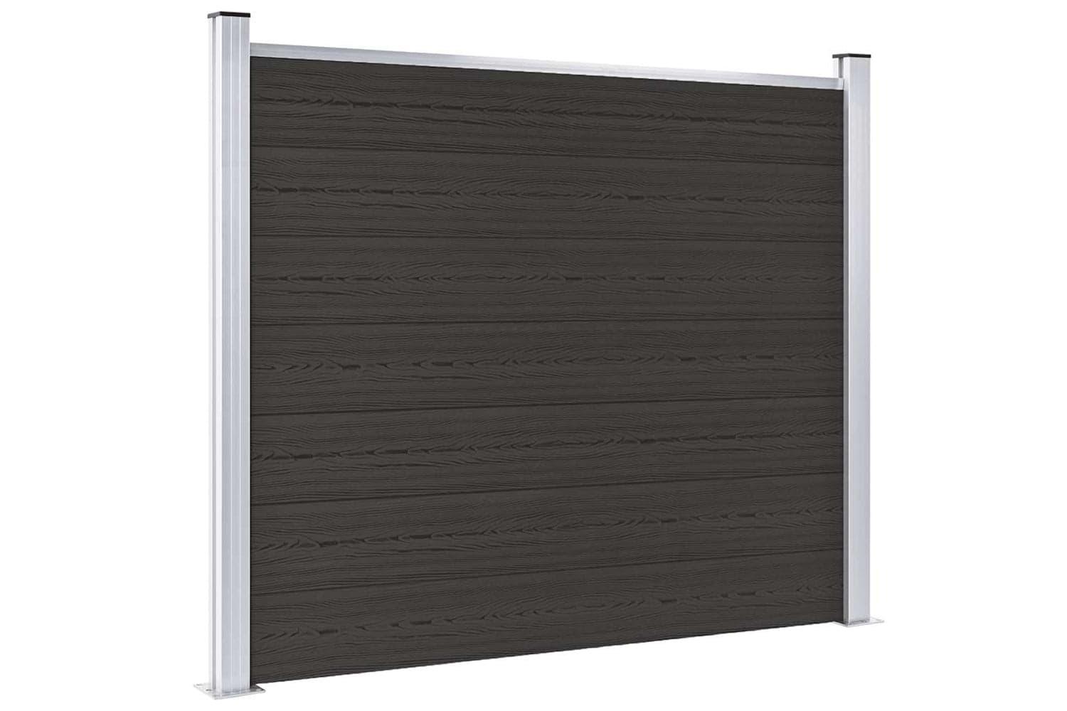 Vidaxl Fence Panel Wpc 180x146 Cm Black