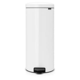 NewIcon Pedal Bin, 30L - White