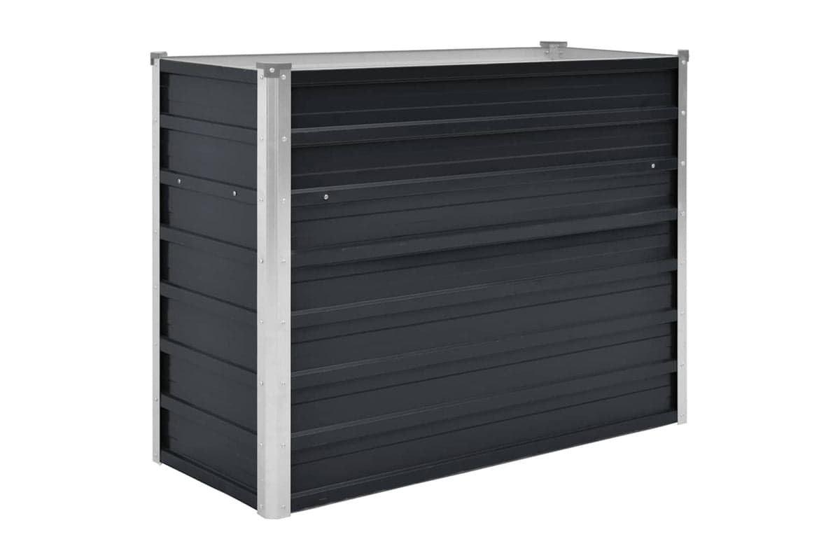 Vidaxl Garden Raised Bed Anthracite 100x40x77 Cm Galvanised Steel