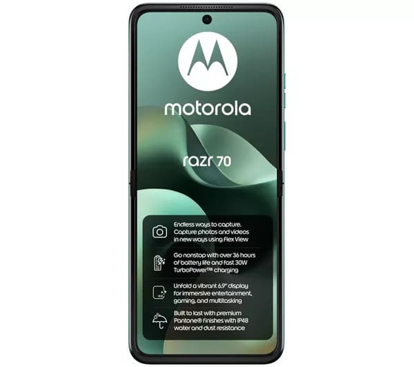 MOTOROLA Razr 70 – 256 GB, Sporting Green