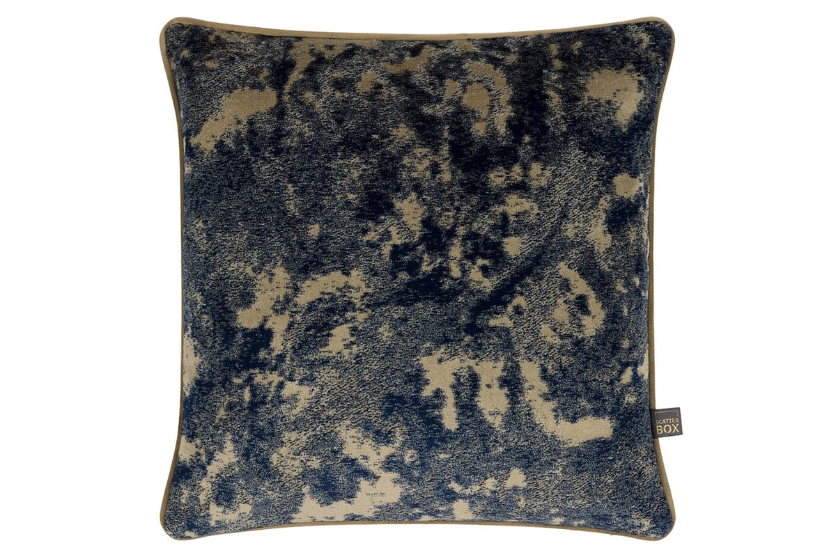 Mira Cushion | Navy/Sand | 43 x 43 cm