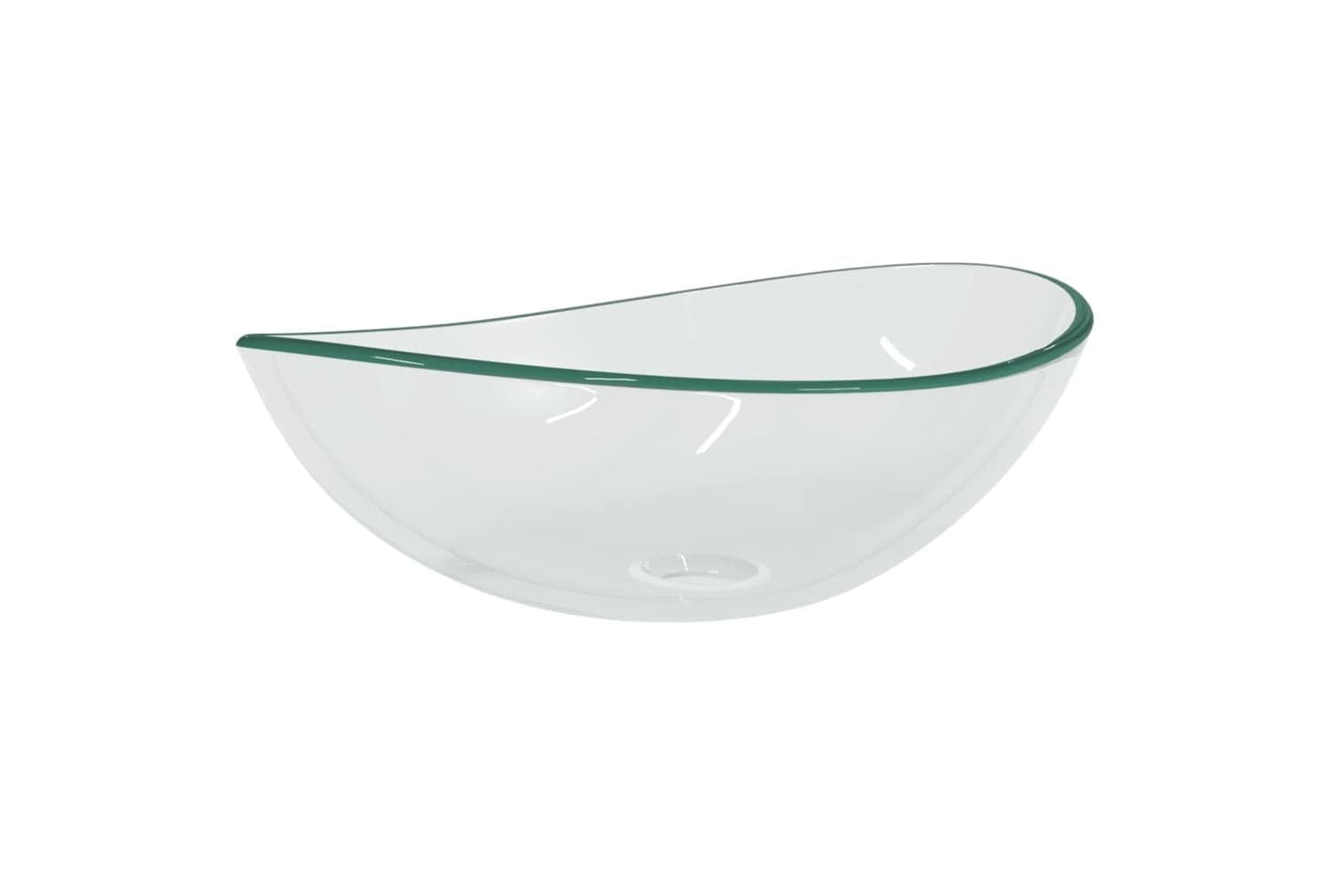 vidaXL Basin Tempered Glass 54.5x35x15.5cm