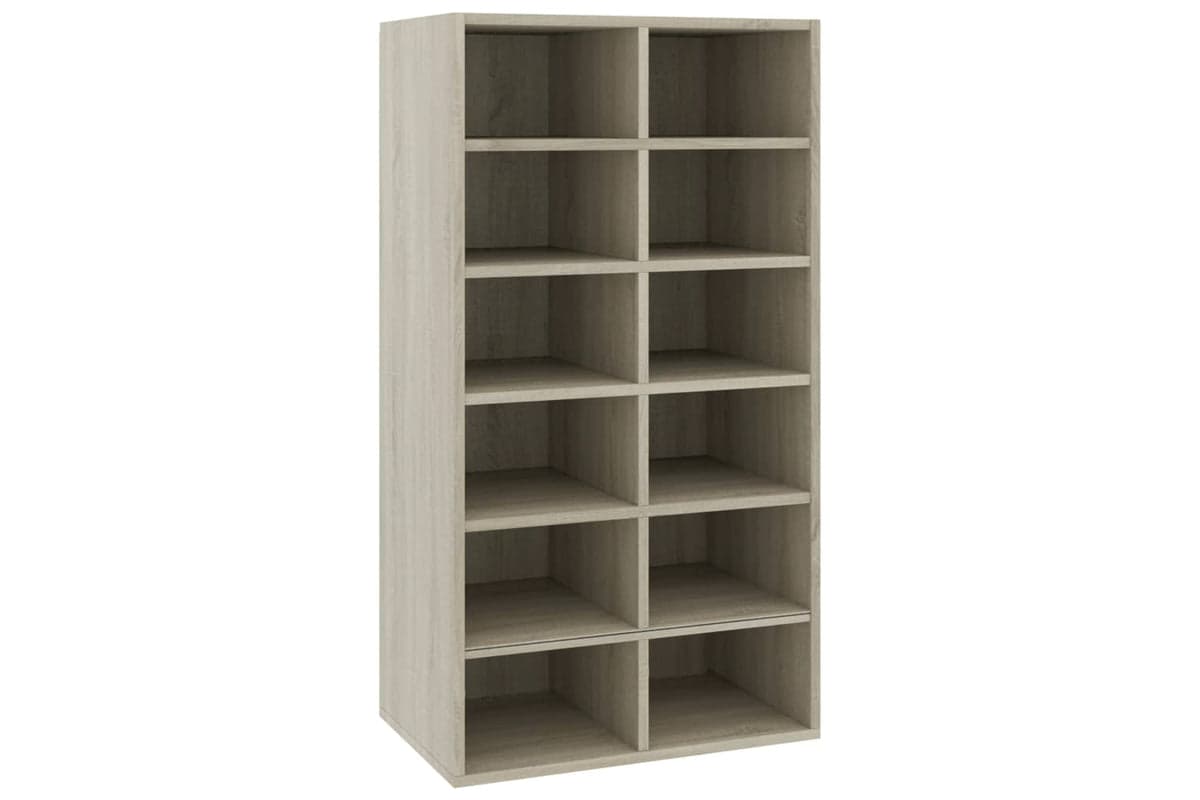 vidaXL 800399 Shoe Rack Sonoma Oak 54x34x100.5cm Engineered Wood
