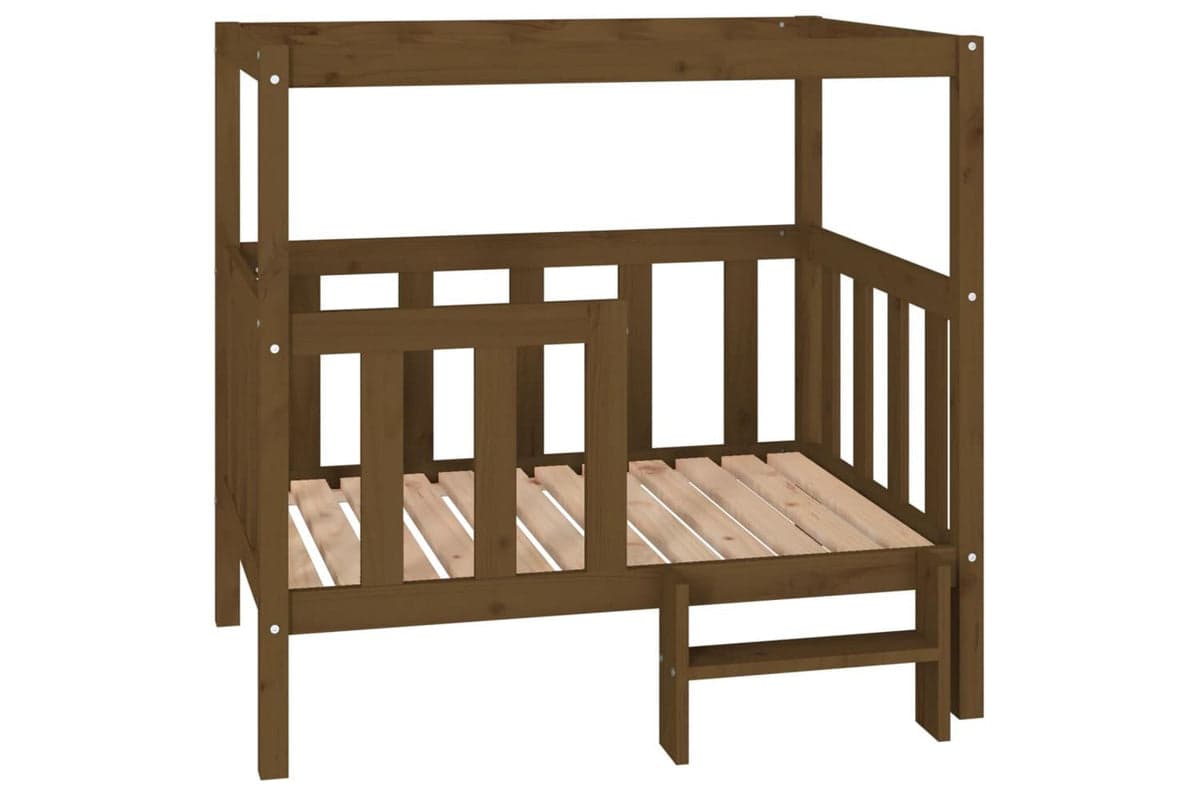 Dog Bed Honey Brown 1055 X 835 X 100 Cm Solid Wood Pine