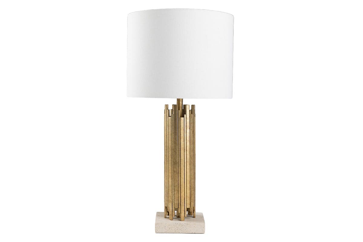 Jarod Table Lamp | White/Gold | 55 cm