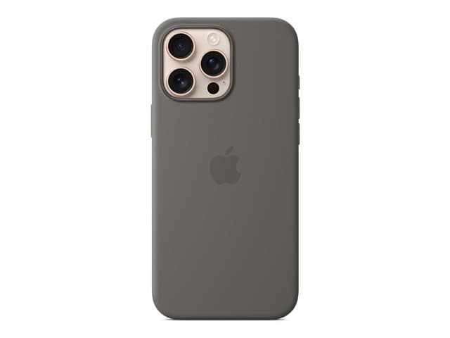 APPLE - Protective cover for mobile phone - MagSafe compatibility - silicone - stone grey - for iPhone 16 Pro Max