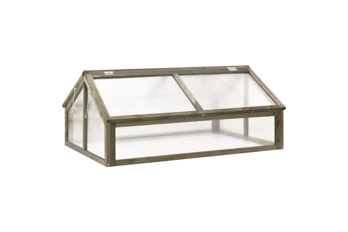 vidaXL 316416 Greenhouse Grey 114x80x50cm Firwood