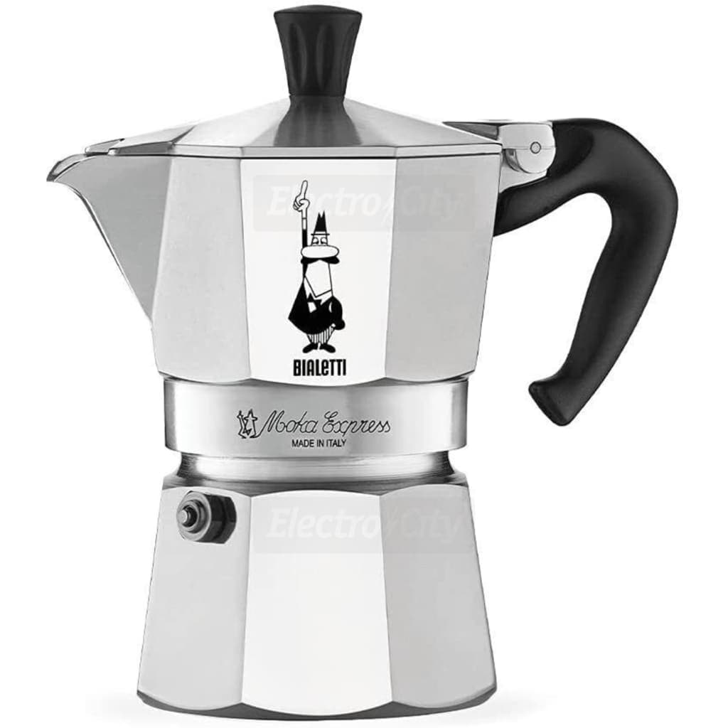 Bialetti Moka Express 3 Cup Stovetop Coffee Maker | Silver