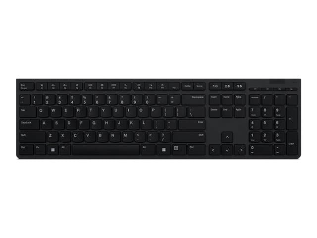 LENOVO - Professional - Keyboard - wireless - Bluetooth, 2.4 GHz - QWERTY - UK - grey - brown box