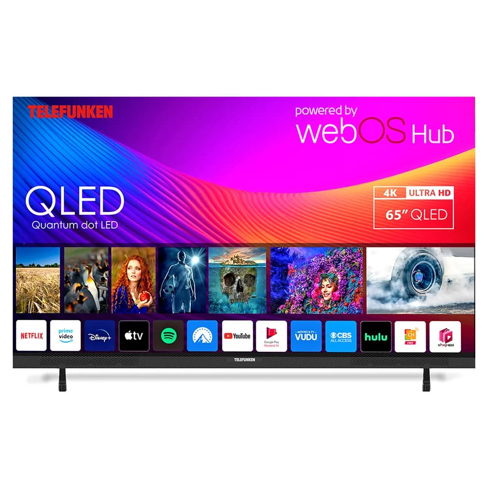 Telefunken N27 65" 4K Smart TV - Black | N27-QLED-W65