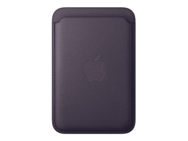 APPLE - Wallet for mobile phone / credit card - MagSafe compatibility - microtwill, FineWoven - midnight purple