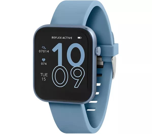 REFLEX ACTIVE Series 12 Smart Watch - Blue, Silicone Strap
