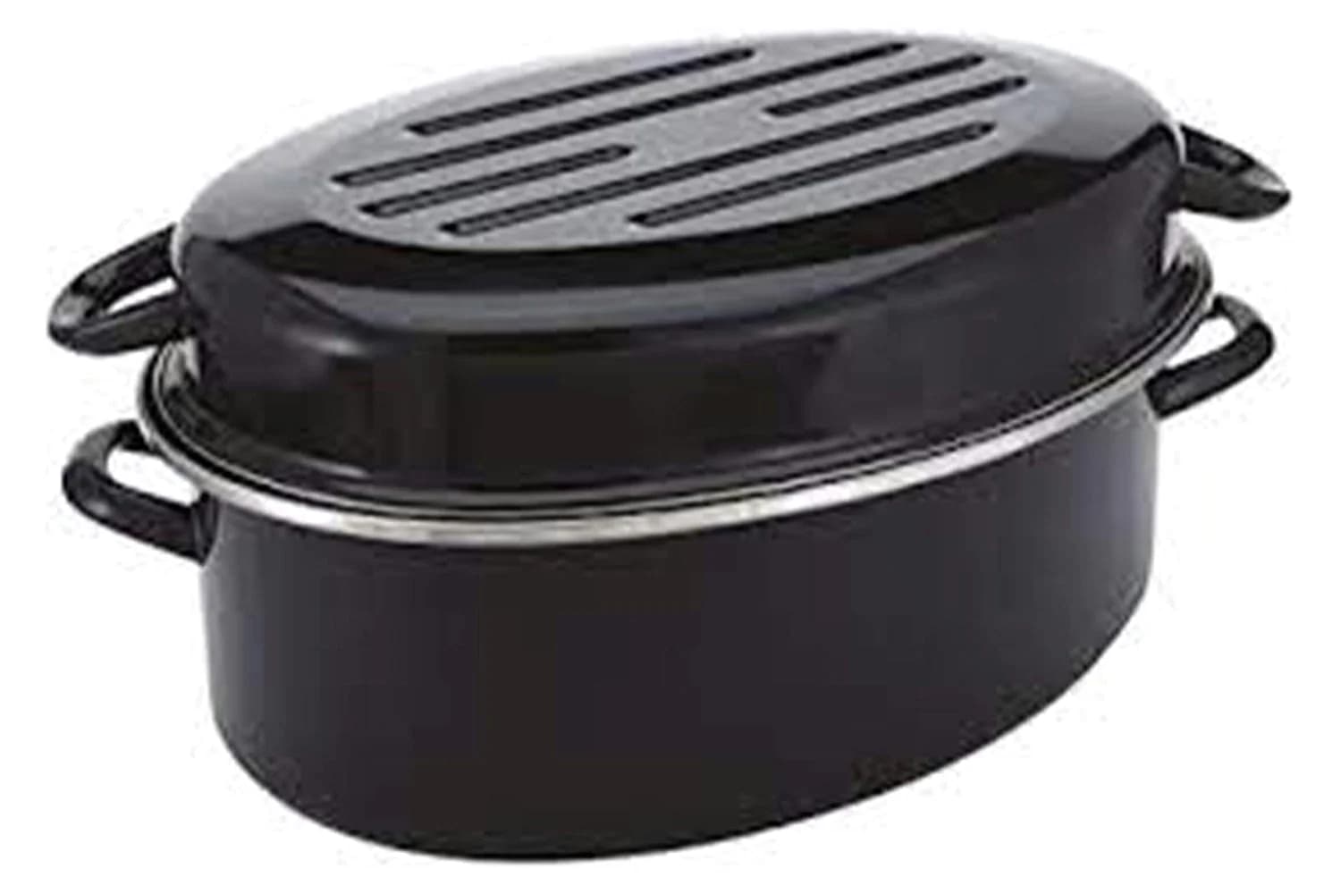 Judge | Carbon Steel Oval Roaster | Black