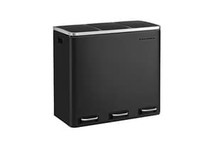 Songmics LTB54BK Garbage Can with 3 Compartments