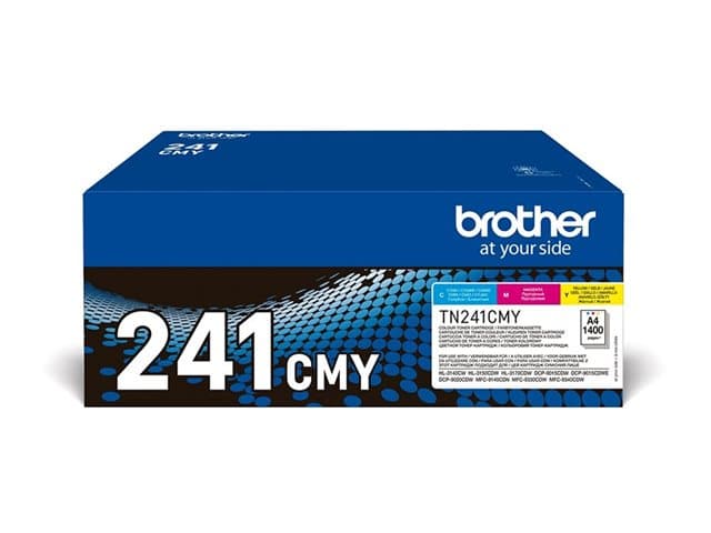 BROTHER - TN241CMY - 3-pack - yellow, cyan, magenta - original - toner cartridge