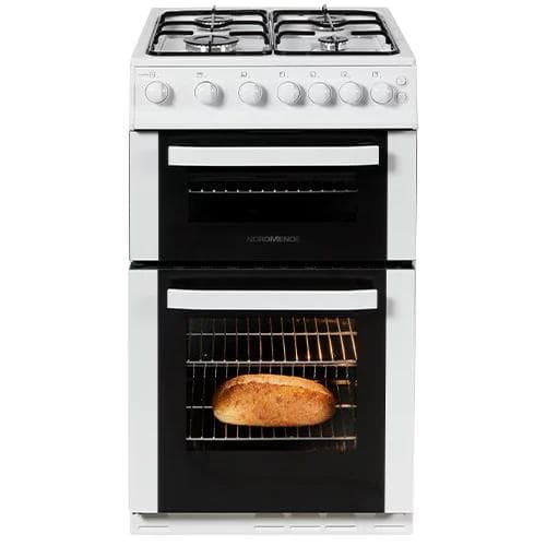 NORDMENDE            50CM NATURAL GAS TWIN 29/53 LITRE CAVITY COOKER WHITE