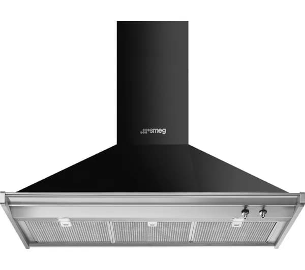 SMEG KD100HNE Chimney Cooker Hood - Black