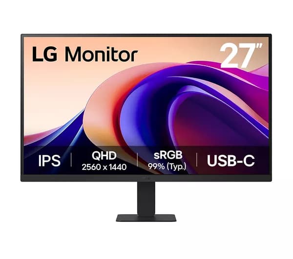 LG 27U631A-B.AEKQ Quad HD 27" IPS LCD Monitor - Black