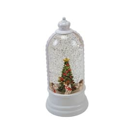 Animated Angel Christmas Tree Glass Dome 35cm