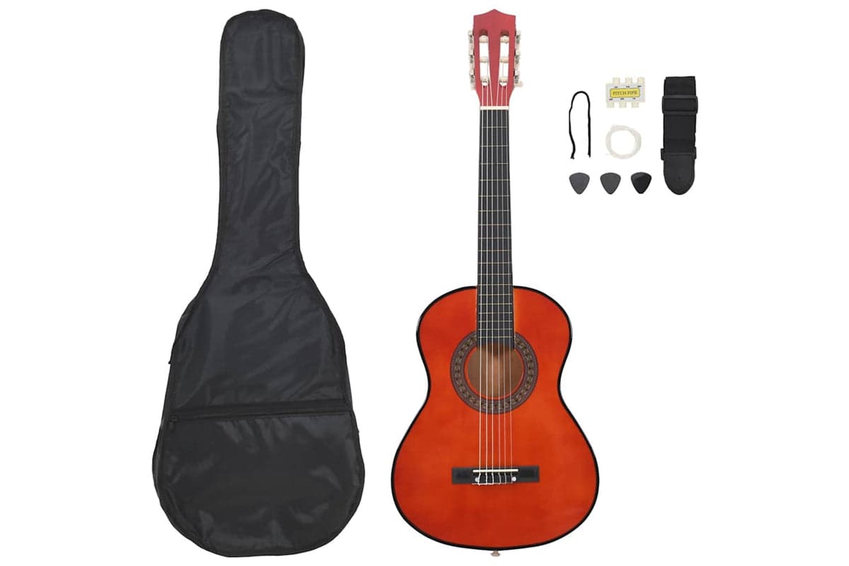vidaXL 70129 8 Piece Classical Guitar Beginner Set 1/2 34"