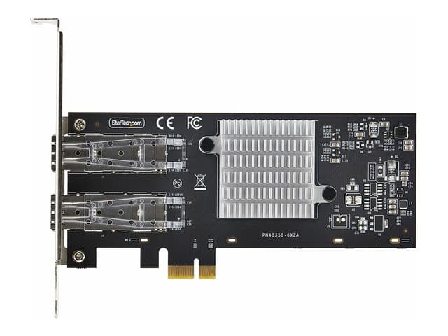 STARTECH.COM - Startech 2-Port GbE SFP Network Card, PCIe 2.0 x1, Intel I350-AM2 2x 1GbE Controller, 1000BASE Copper/Fiber Optic, Dual-Port Gigabit Ethernet NIC, Desktop/Server Backplanes - Windows and Linux Compatible (P021GI-NETWORK-CARD) - Network adapter - PCIe 2.0