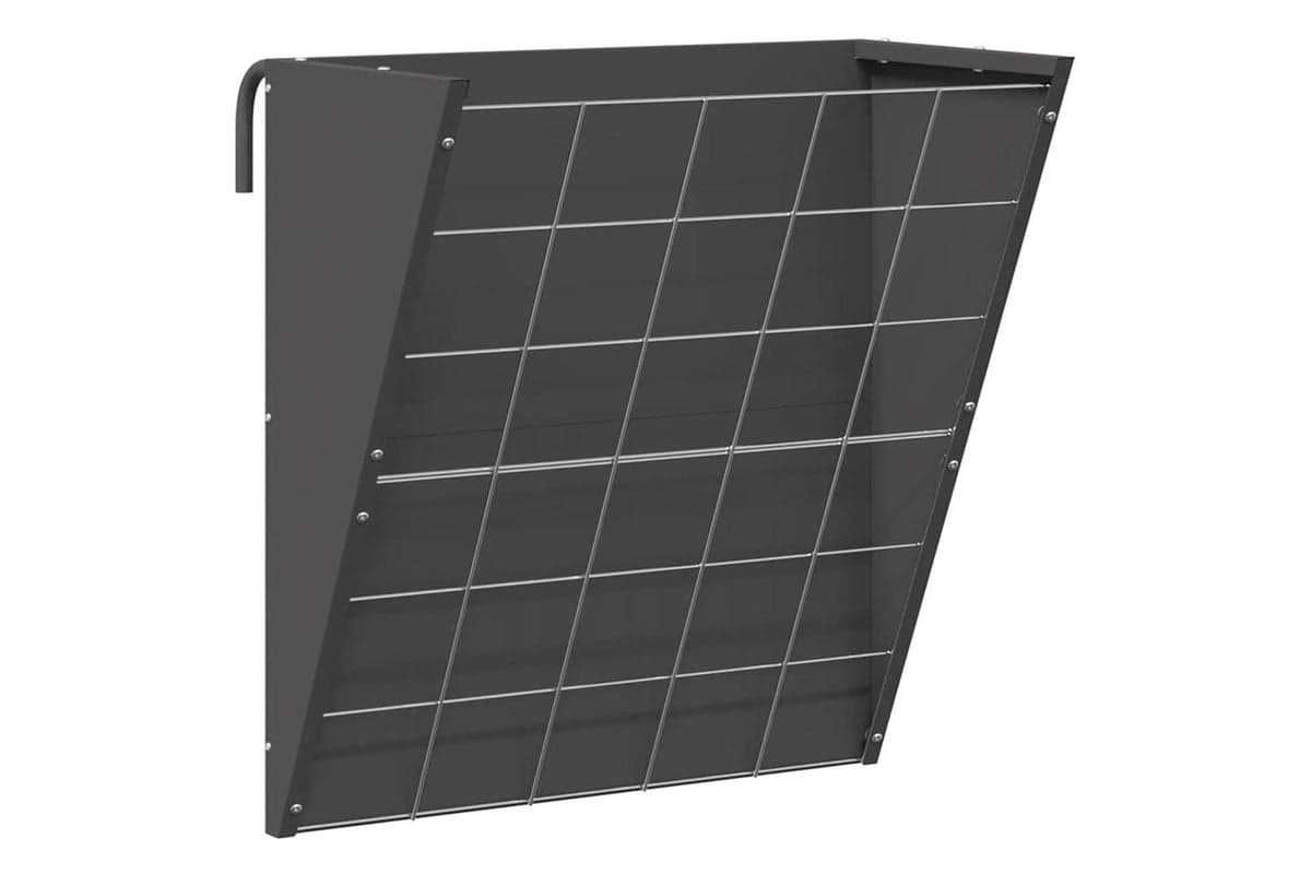 Vidaxl Hanging Hay Feeder Black 61 X 33 X 66 Cm Cold-rolled Steel