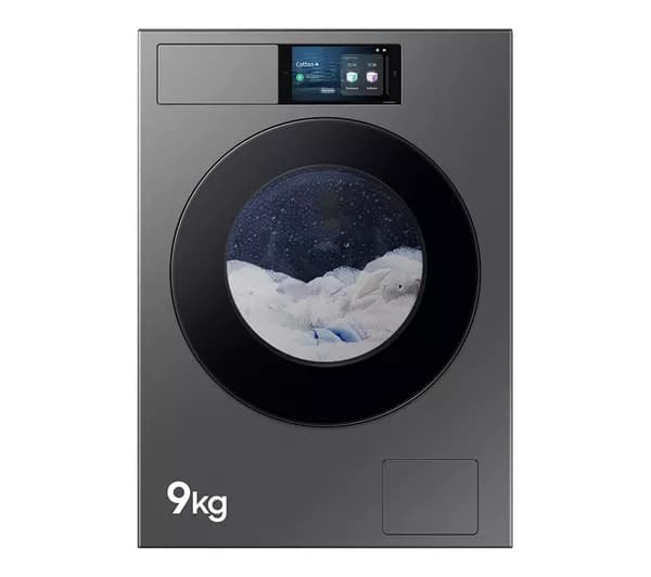 SAMSUNG Series 9 AI Home AI Energy WF90F09C4SU1 WiFi-enabled 9kg 1400 Spin Smart Washing Machine - Dark Silver
