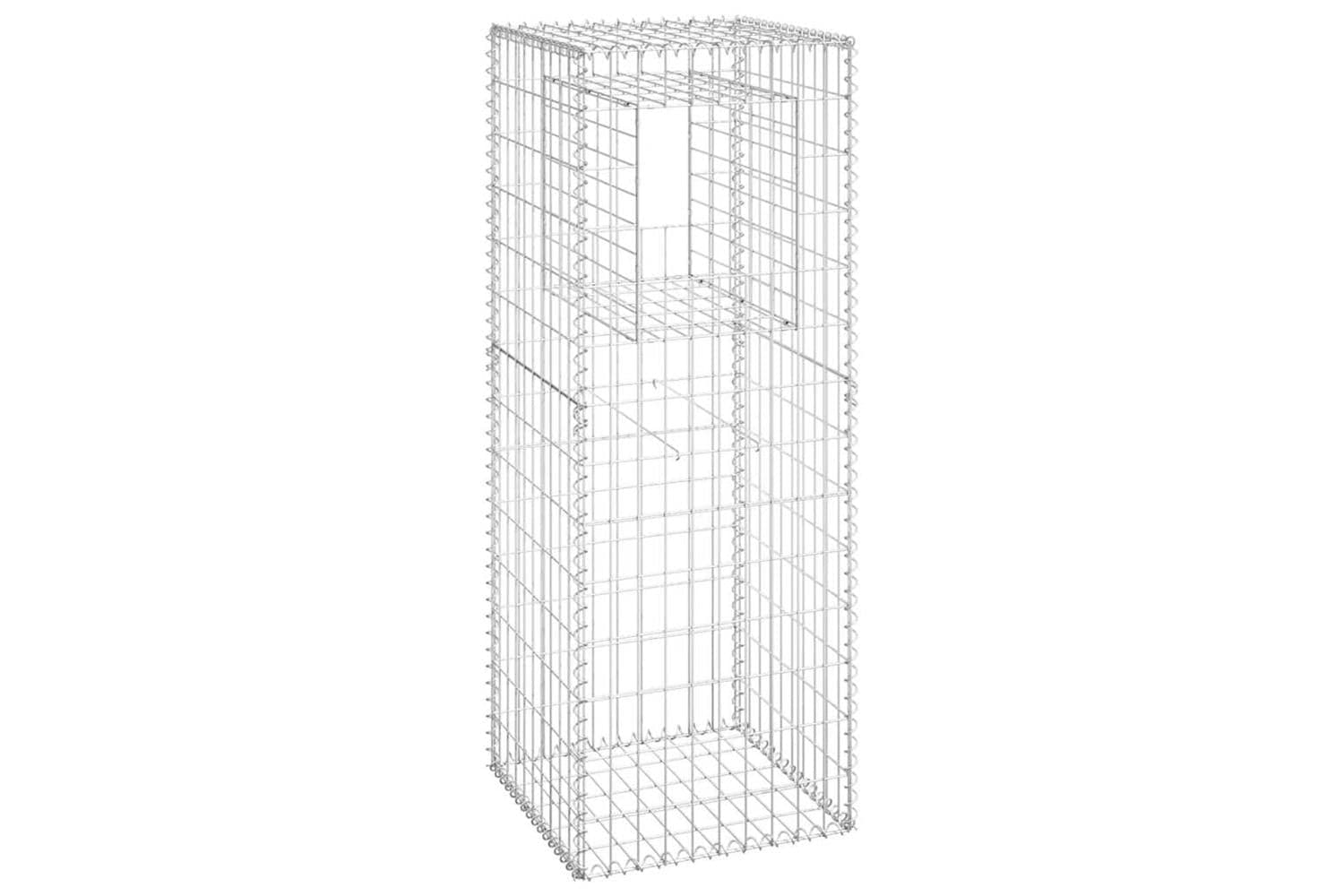 vidaXL 151270 Gabion Basket Post 50x50x140cm Iron