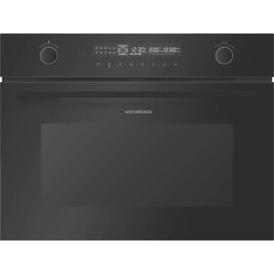 NordMende Built In 45cm 50L Combi Microwave And Multifunction Oven Black Glass | NM527BL