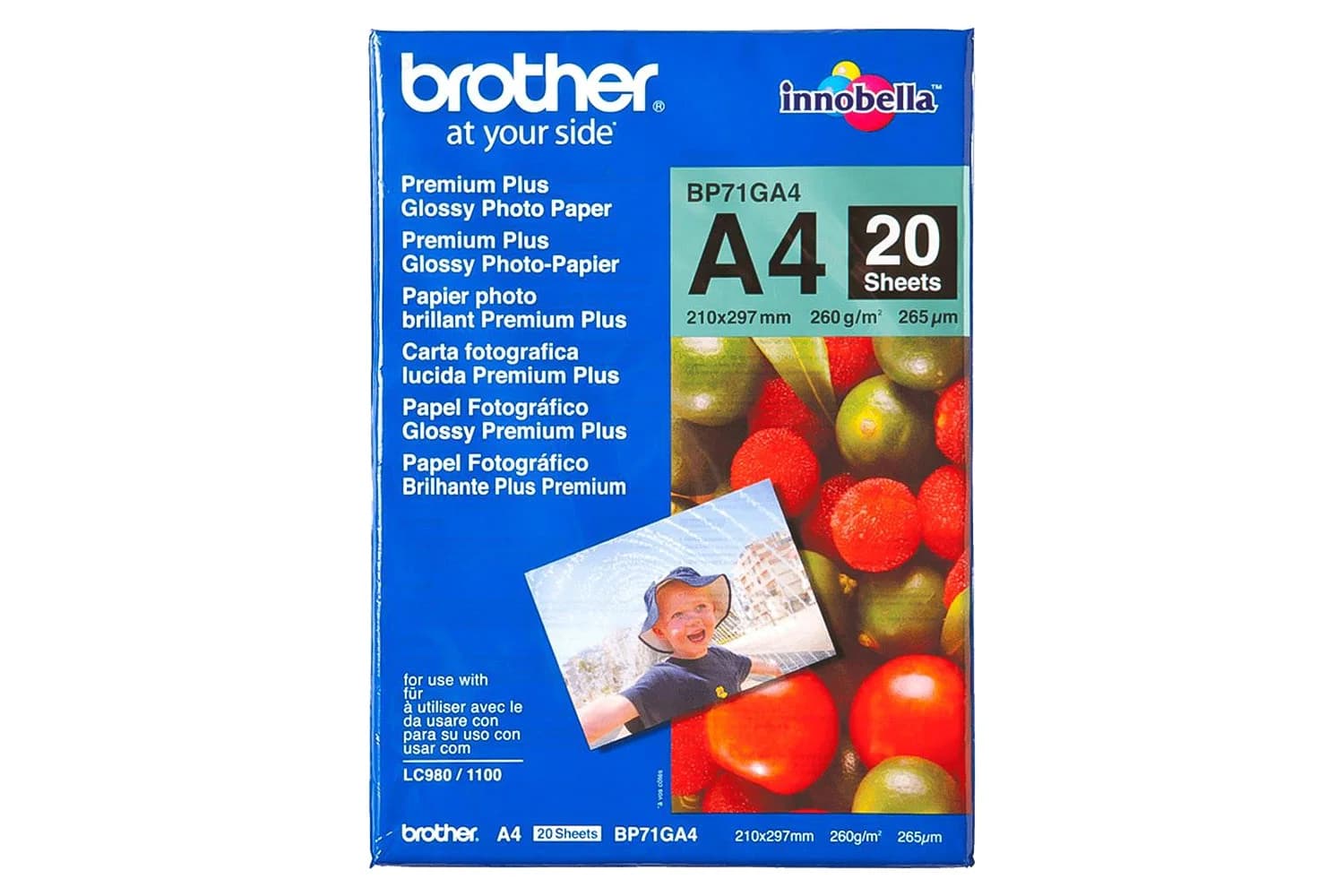 Brother BP71GA4 Premium Plus Glossy A4 Photo Paper | 20 Sheets