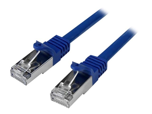 STARTECH.COM - Startech 3m CAT6 Ethernet Cable, 10 Gigabit Shielded Snagless RJ45 100W PoE Patch Cord, CAT 6 10GbE SFTP Network Cable w/Strain Relief, Blue, Wiring is UL Certified/TIA - Category 6 - 26AWG (N6SPAT3MBL) - patch cable - 3 m - blue