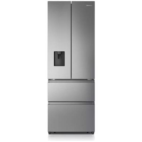 HISENSE            2M TALL FRENCH DOOR FRIDGE FREEZER - NON PLUMBED - SILVER