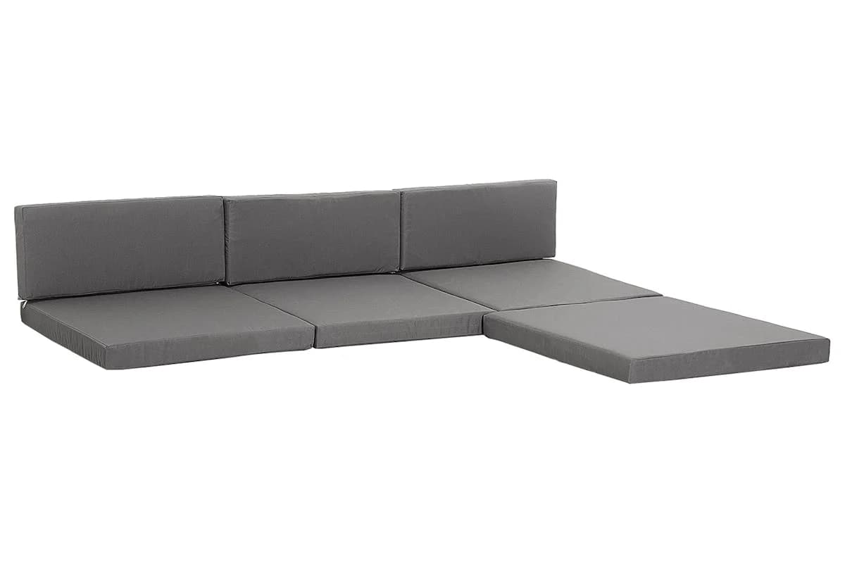 Outsunny Outdoor Cushion Pad Set for Furniture | Grey | 7 Pieces