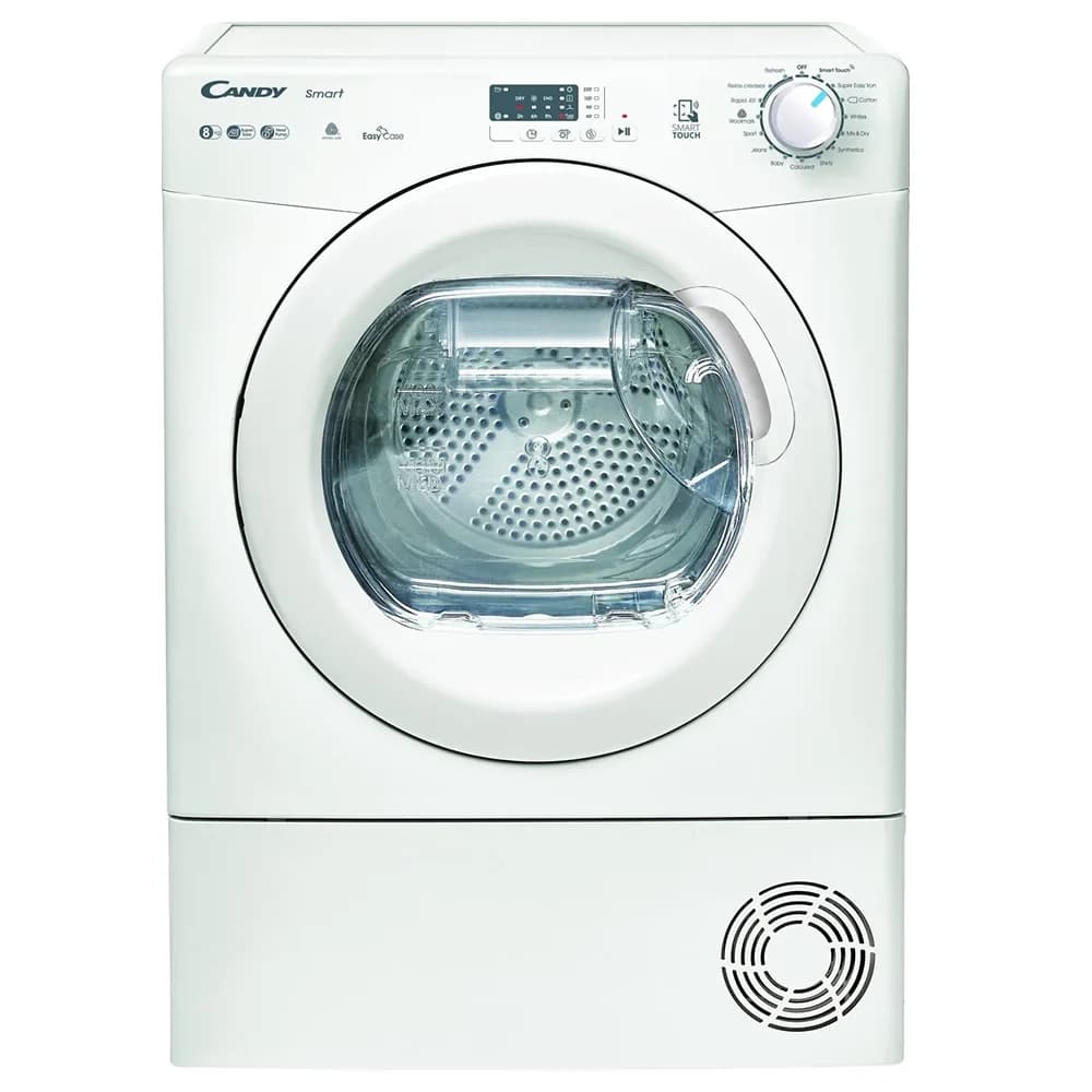 Candy Smart 8KG Freestanding Heat Pump Tumble Dryer - White | CSE H8ELE-80