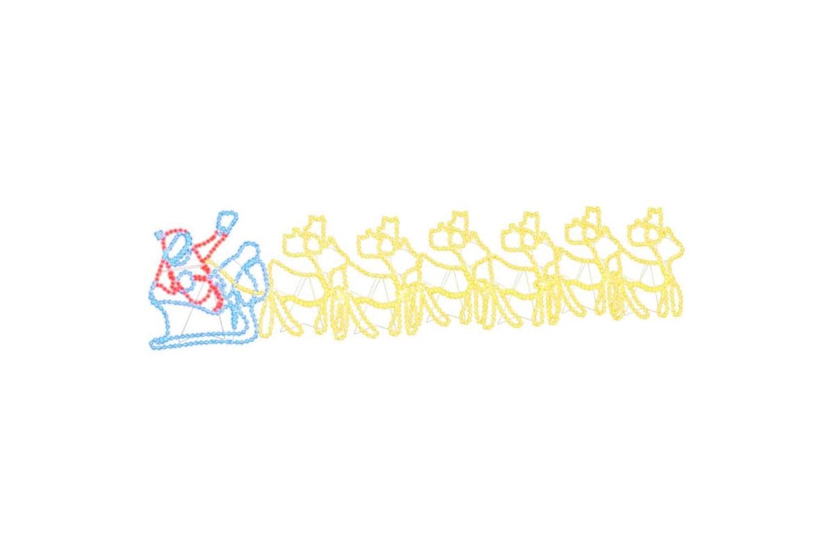 Vidaxl Led Christmas Decoration Multicolour 69 X 79 Cm Pvc