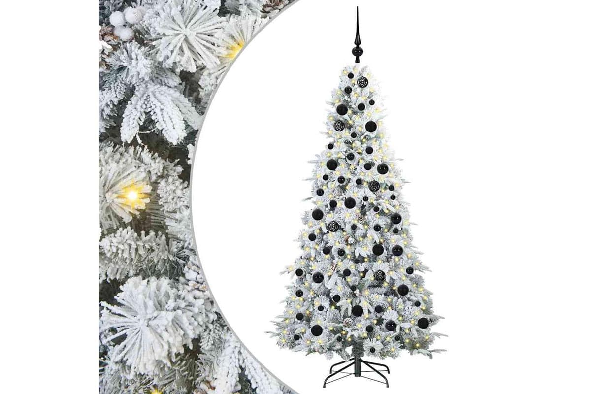 Vidaxl Artificial Hinged Christmas Tree Green 180 Cm Pe And Pvc