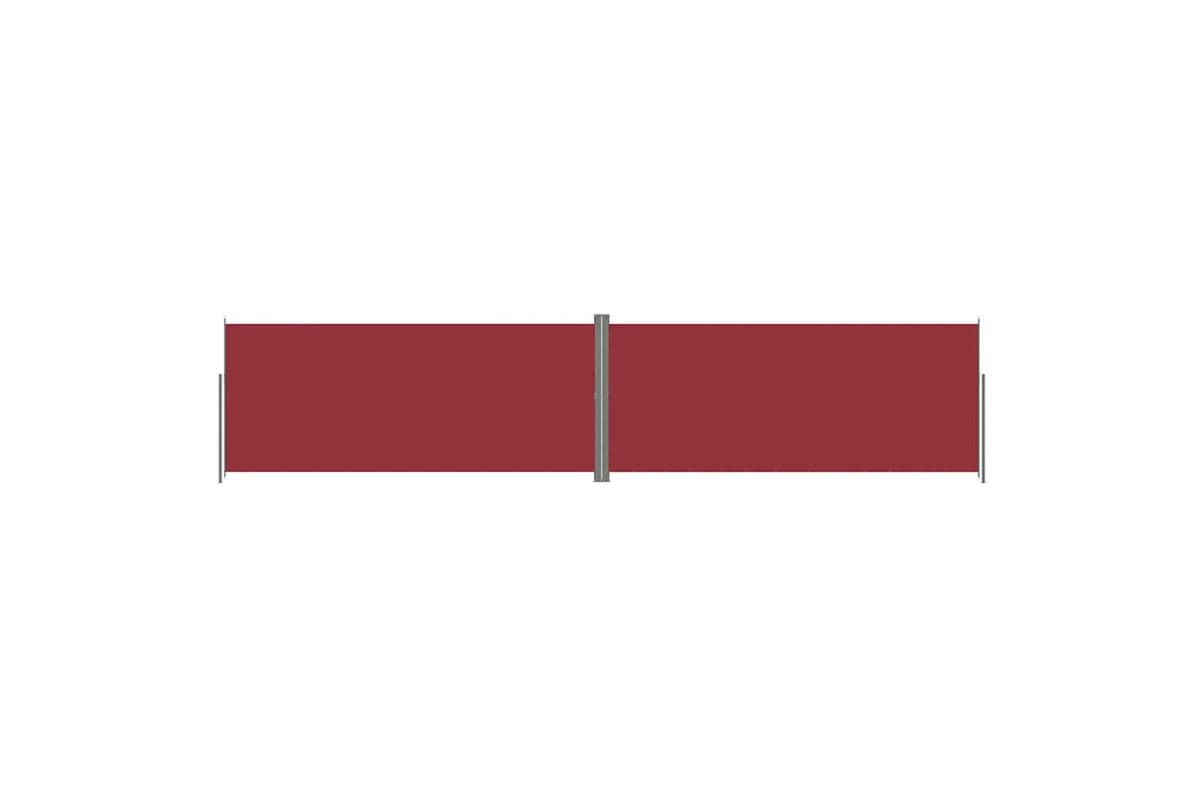 vidaXL 318053 Retractable Side Awning Red 220x1000cm