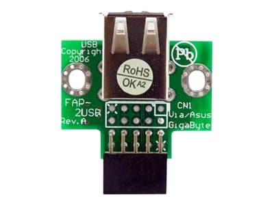 STARTECH.COM - StarTech 2 Port USB Motherboard Header Adapter - USB adapter - USB (F) to 10 pin USB header (F) - USBMBADAPT2 - USB adapter - USB to 10 pin USB header