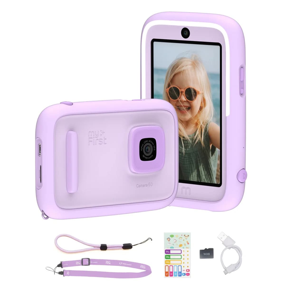 myFirst Camera 50 - 50MP Kids Camera with 4K Video & 3" Touchscreen - Purple | 256-FC4001SA-PE01