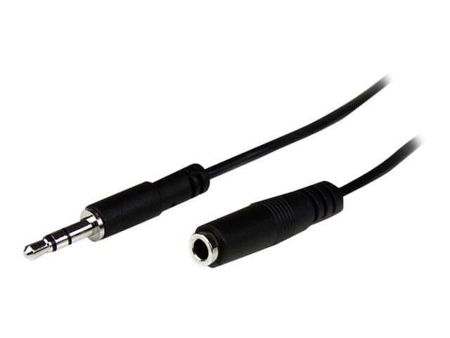 STARTECH.COM - Startech 1m Slim 3.5mm Stereo Extension Audio Cable - M/F - Mini stereo Extension - 3.5mm Extension - heaDPhone Ext cord (MU1MMFS) - audio extension cable - 1 m