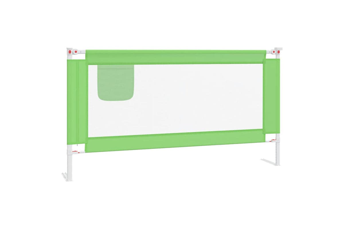 Vidaxl Toddler Safety Bed Rail Green 160x25 Cm Fabric
