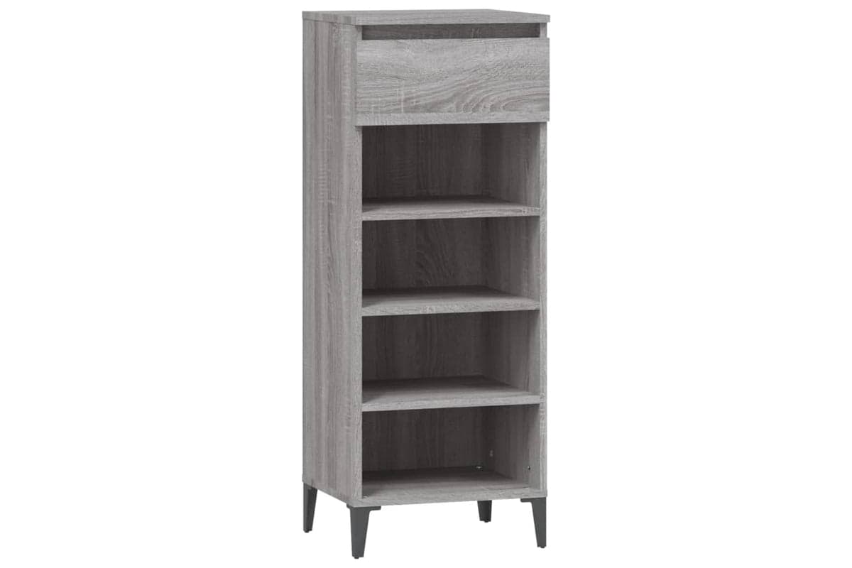 vidaXL 819786 Shoe Rack Grey Sonoma 40x36x105cm Engineered Wood