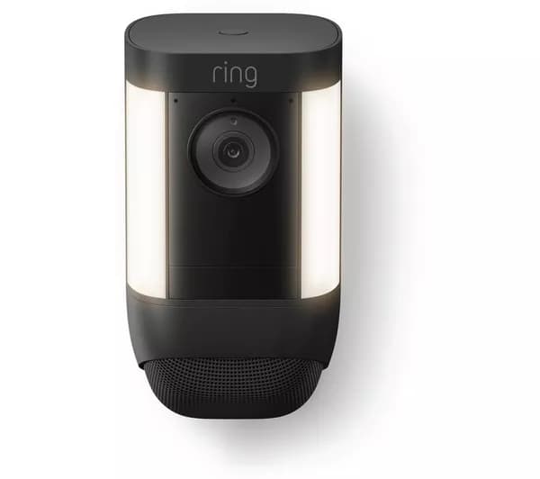 RING Spotlight Cam Pro 2K WiFi Security Camera - Wired, Black