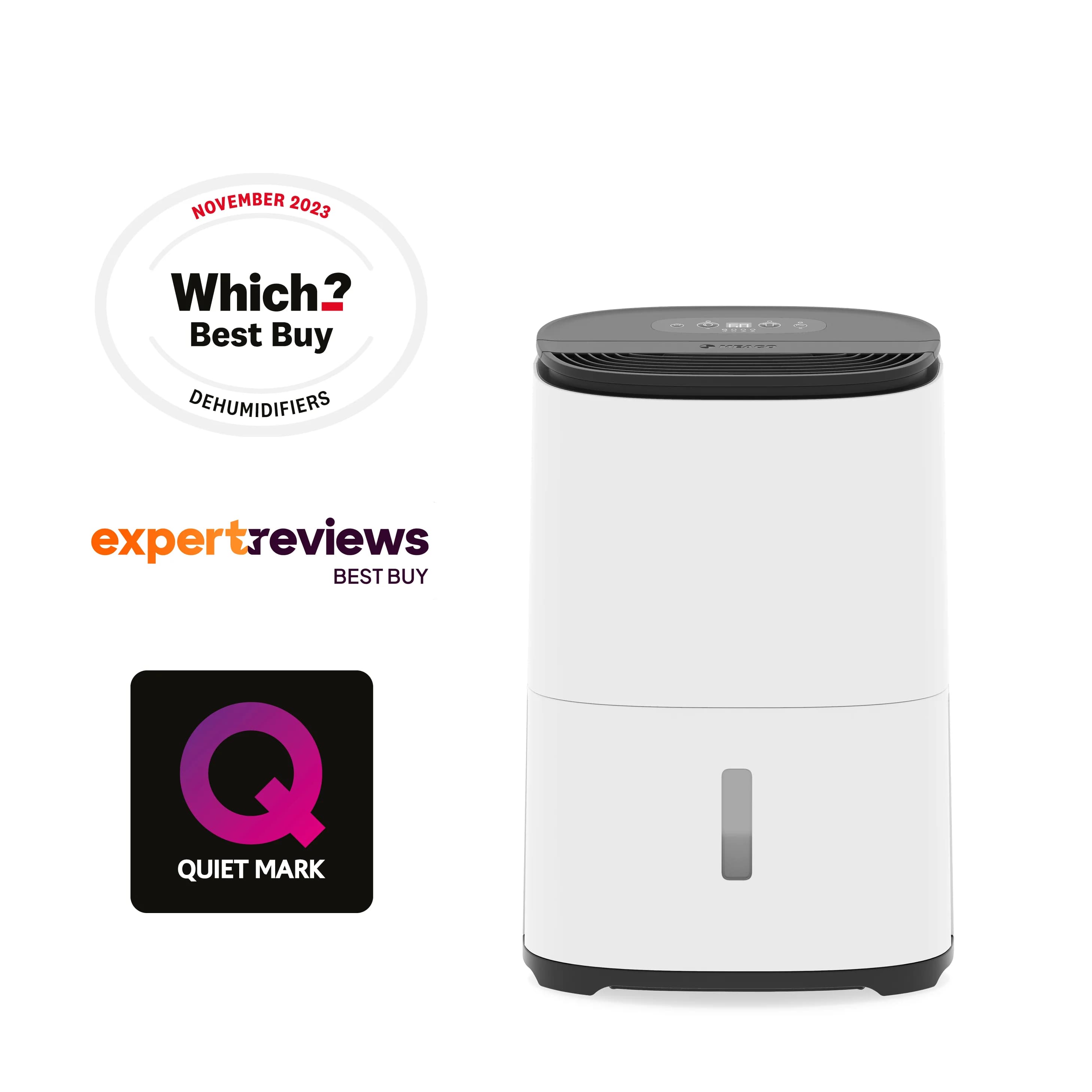 MeacoDry Arete One 12L Dehumidifier And Air Purifier - White | 44005/ARETE